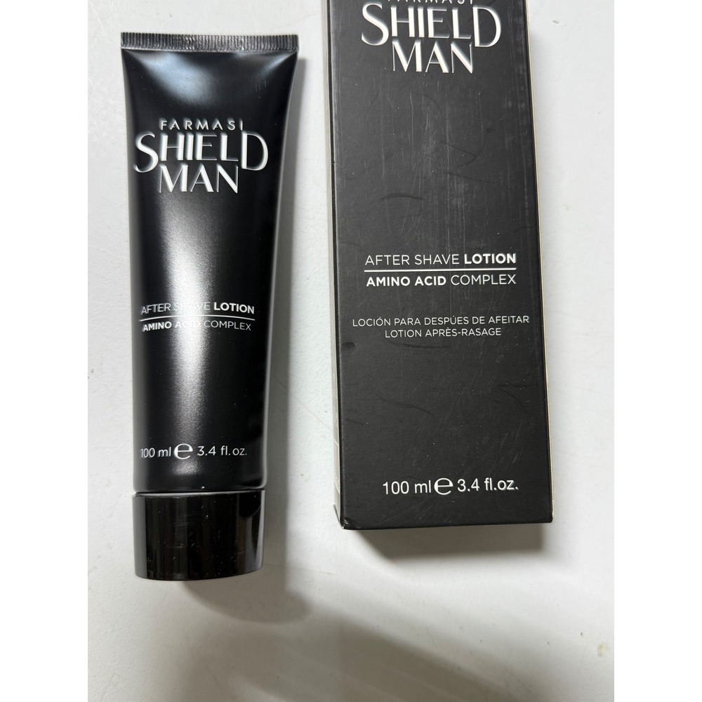 Farmasi Shield Man After Shave Lotion Amino Acid Complex 100ml 3.4 fl oz New Box - Picture 3 of 5